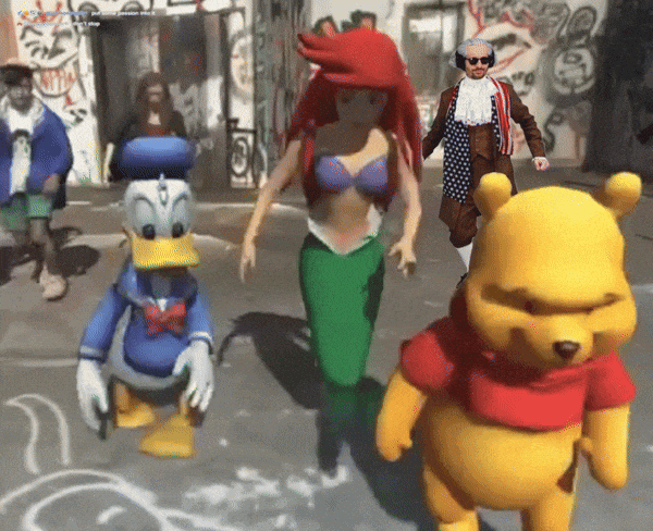 dancing cartoon character